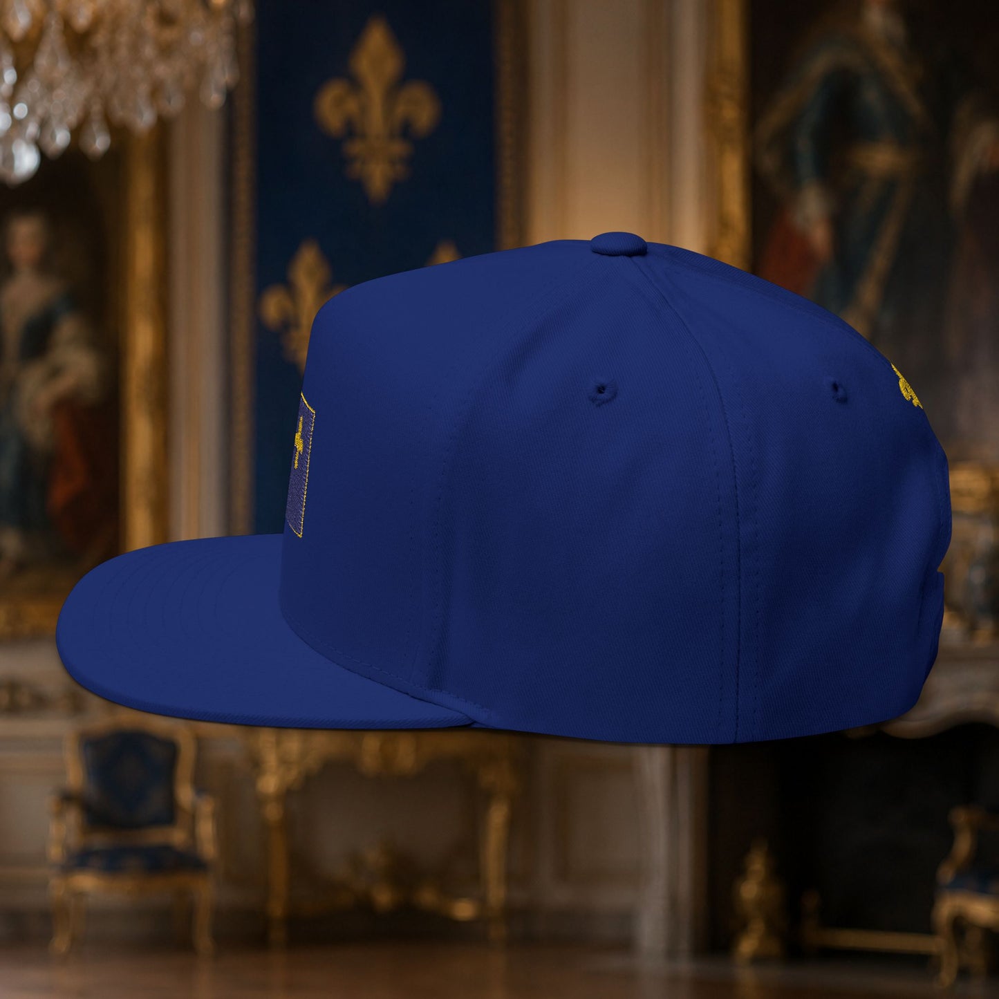 The Bourbon Bleu - Premium Blue Snapback Cap