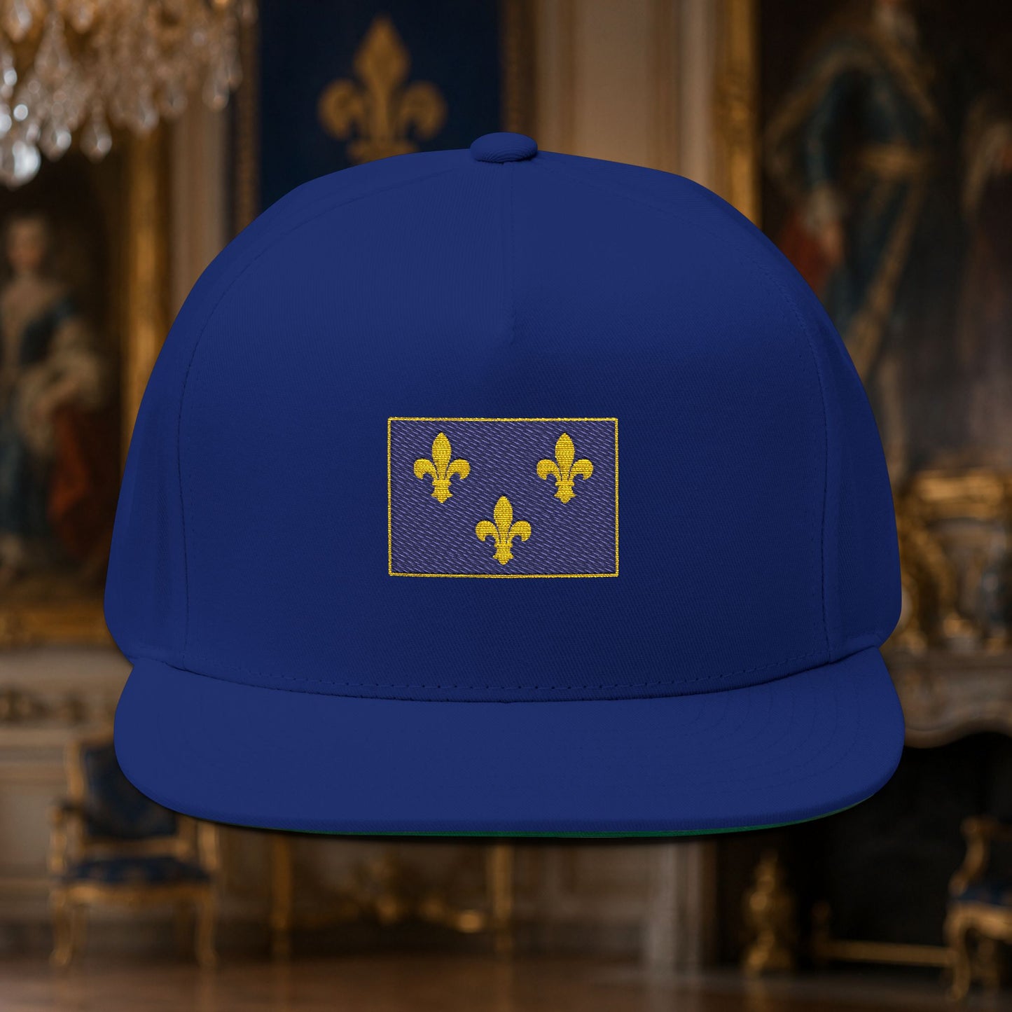 The Bourbon Bleu - Premium Blue Snapback Cap