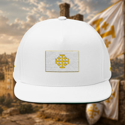 The Holy Land - Premium White Snapback Cap