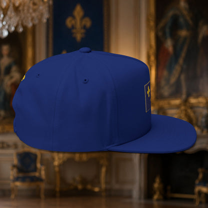 The Bourbon Bleu - Premium Blue Snapback Cap